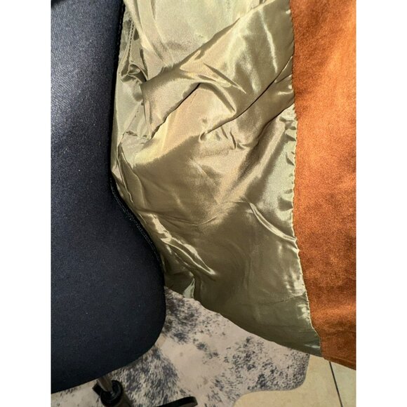 Carhartt Womens Olive Brown Overshirt Chore Jacket Gold Buttons Utility Casual M - Picture 11 of 13